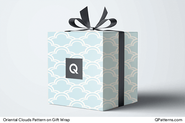 Oriental Clouds Pattern on gift-wrap