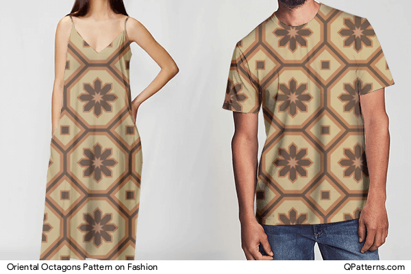Oriental Octagons Pattern on fashion