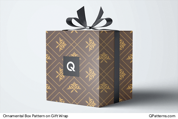 Ornamental Box Pattern on gift-wrap