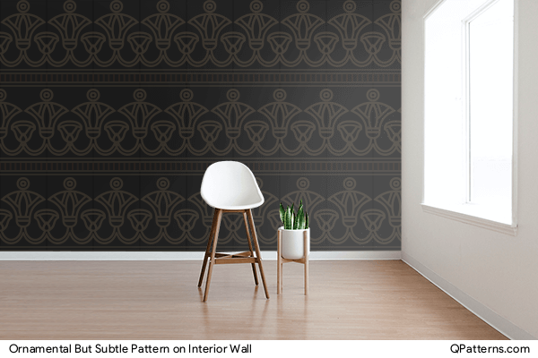 Ornamental But Subtle Pattern on interior-wall
