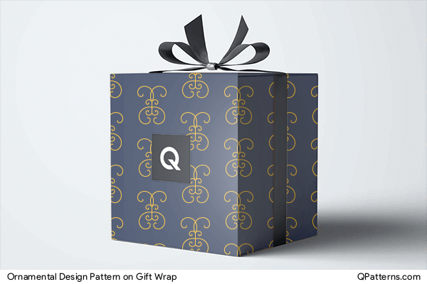 Ornamental Design Pattern on gift-wrap