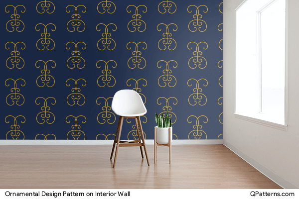 Ornamental Design Pattern on interior-wall