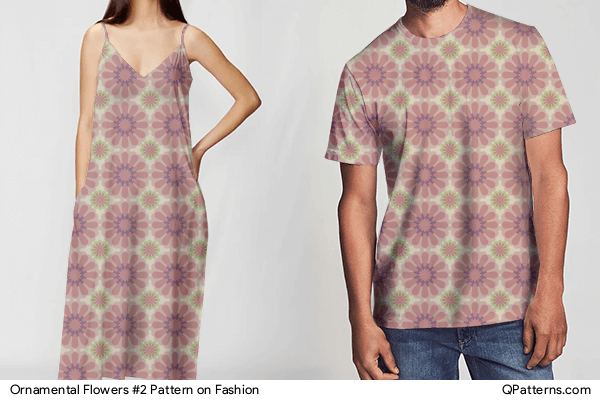 Ornamental Flowers #2 Pattern on fashion