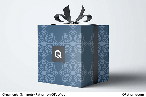 Ornamental Symmetry Pattern on gift-wrap