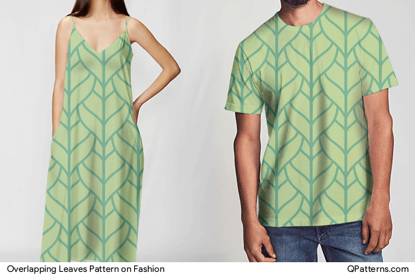 Overlapping Leaves Pattern on fashion