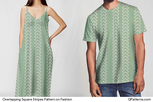 Overlapping Square Stripes Pattern on fashion
