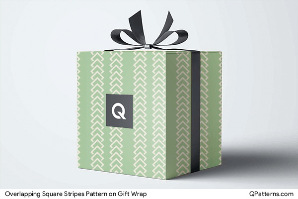 Overlapping Square Stripes Pattern on gift-wrap