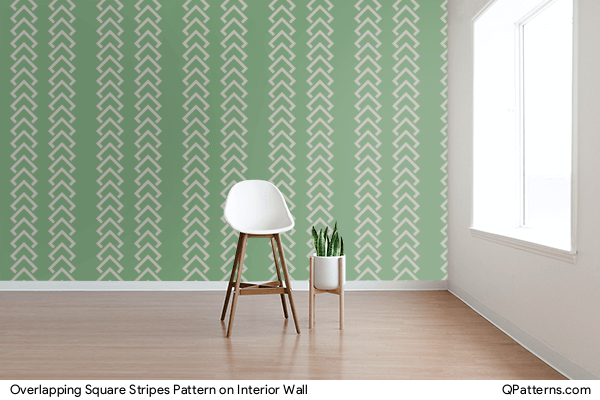 Overlapping Square Stripes Pattern on interior-wall