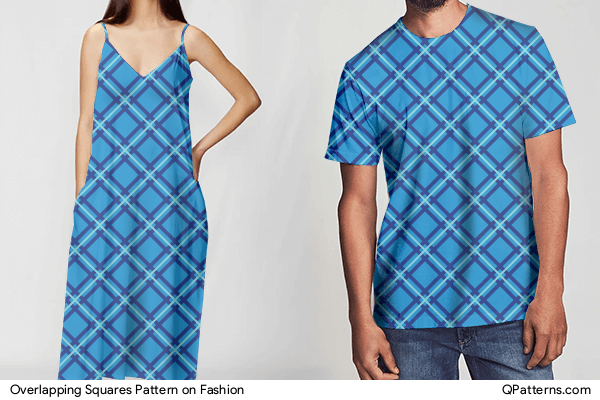 Overlapping Squares Pattern on fashion