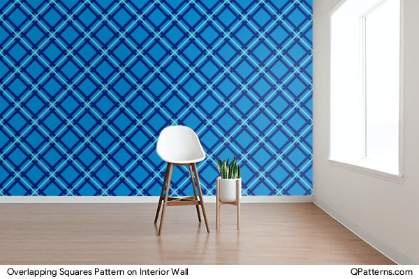 Overlapping Squares Pattern on interior-wall