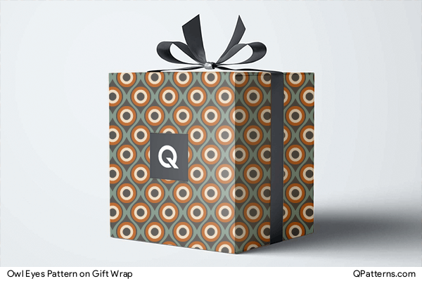 Owl Eyes Pattern on gift-wrap