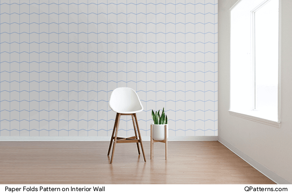 Paper Folds Pattern on interior-wall
