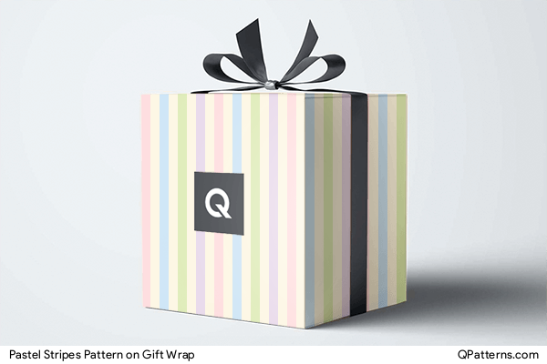 Pastel Stripes Pattern on gift-wrap
