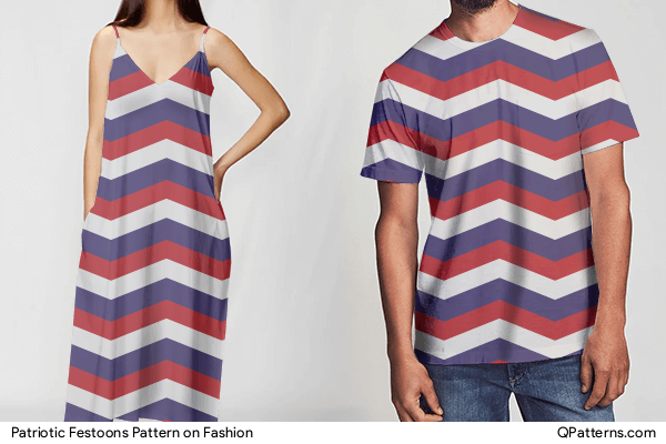 Patriotic Festoons Pattern on fashion