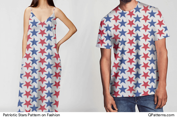 Patriotic Stars Pattern on fashion
