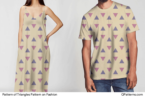 Pattern of Triangles Pattern on fashion
