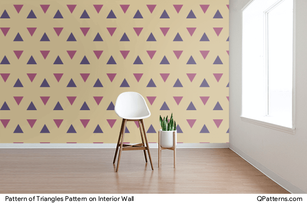 Pattern of Triangles Pattern on interior-wall