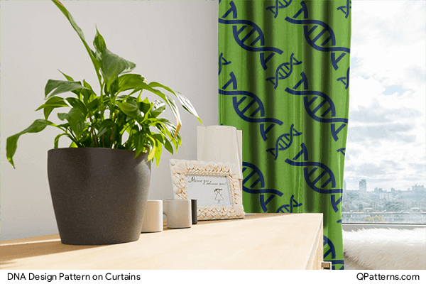 DNA Design Pattern on curtains