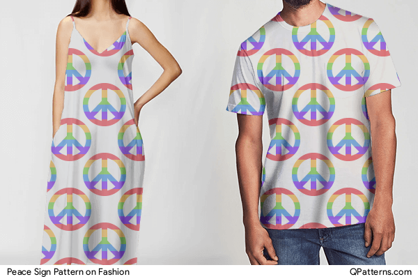 Peace Sign Pattern on fashion