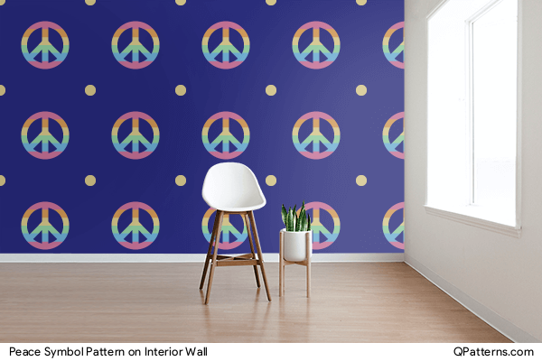Peace Symbol Pattern on interior-wall
