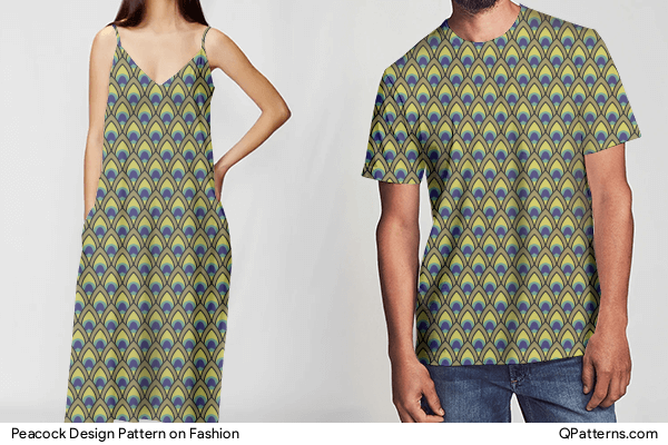 Peacock Design Pattern on fashion