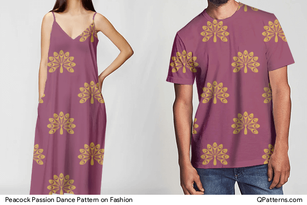Peacock Passion Dance Pattern on fashion