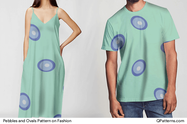 Pebbles and Ovals Pattern on fashion