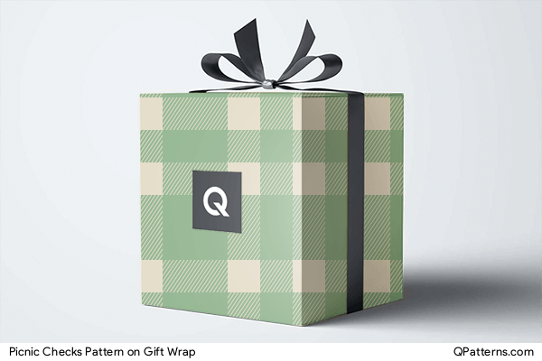 Picnic Checks Pattern on gift-wrap