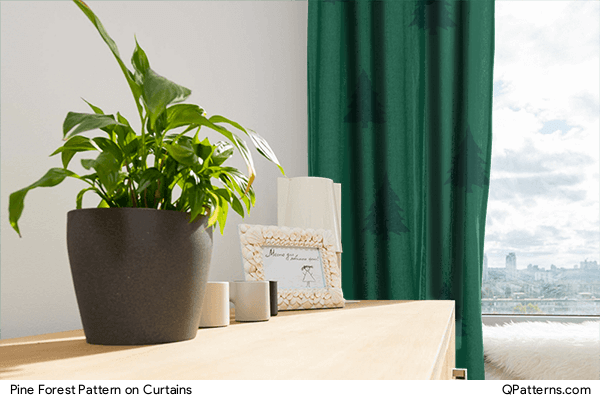 Pine Forest Pattern on curtains
