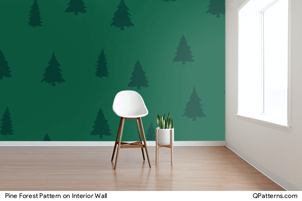 Pine Forest Pattern on interior-wall