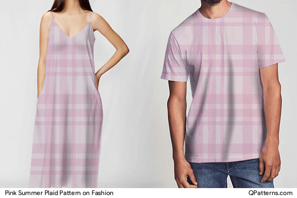 Pink Summer Plaid Pattern on fashion