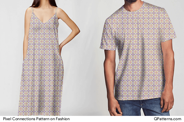 Pixel Connections Pattern on fashion
