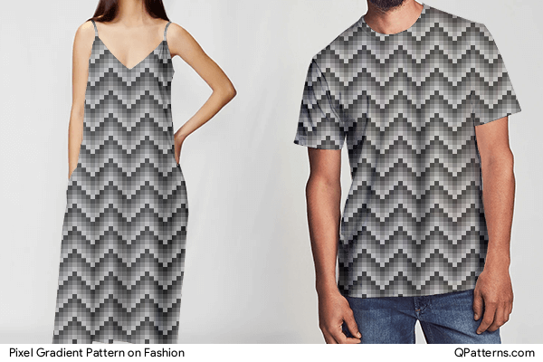 Pixel Gradient Pattern on fashion