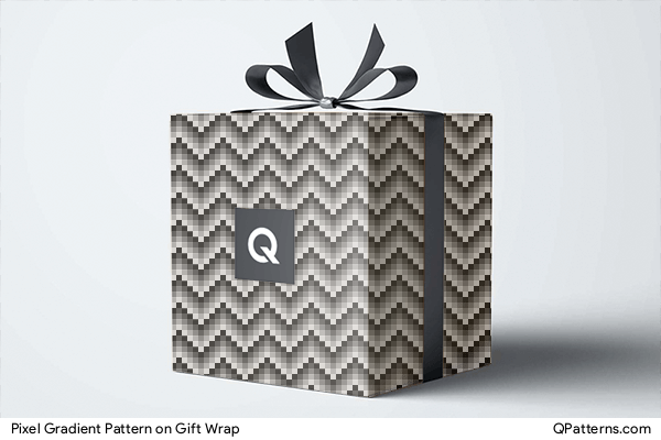 Pixel Gradient Pattern on gift-wrap