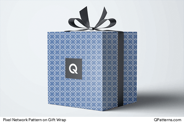 Pixel Network Pattern on gift-wrap