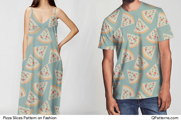 Pizza Slices Pattern on fashion