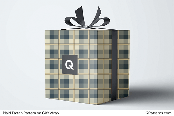 Plaid Tartan Pattern on gift-wrap