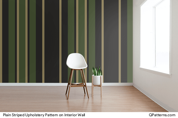 Plain Striped Upholstery Pattern on interior-wall