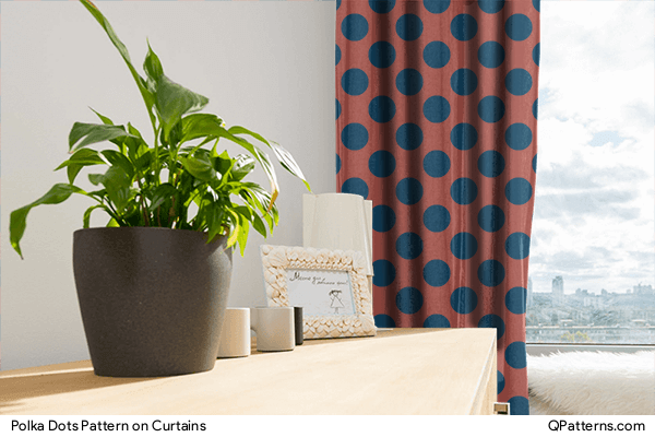 Polka Dots Pattern on curtains