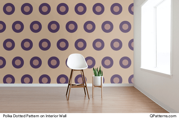 Polka Dotted Pattern on interior-wall