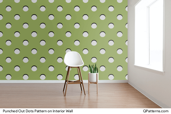 Punched Out Dots Pattern on interior-wall