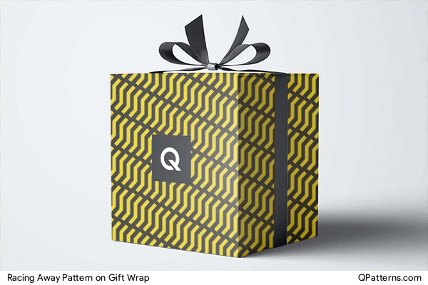 Racing Away Pattern on gift-wrap