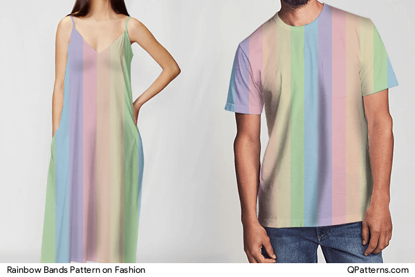 Rainbow Bands Pattern on fashion