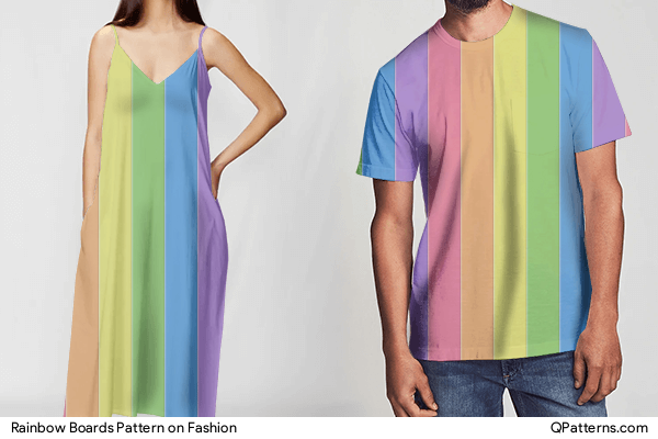 Rainbow Boards Pattern on fashion