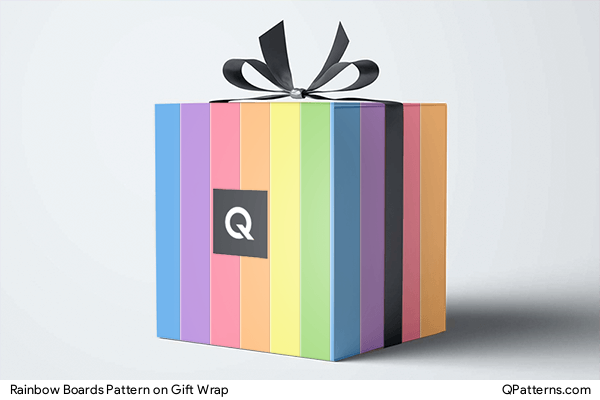 Rainbow Boards Pattern on gift-wrap