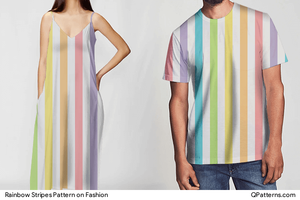Rainbow Stripes Pattern on fashion