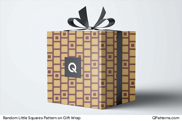 Random Little Squares Pattern on gift-wrap