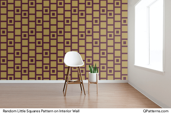 Random Little Squares Pattern on interior-wall