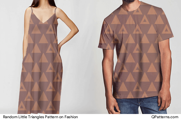 Random Little Triangles Pattern on fashion