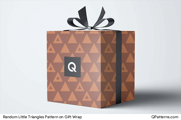 Random Little Triangles Pattern on gift-wrap